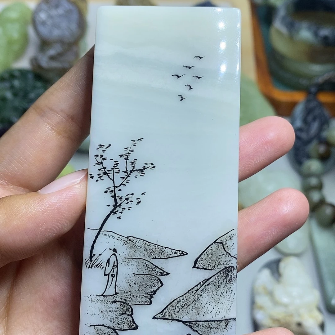 和田玉未镶嵌颈饰