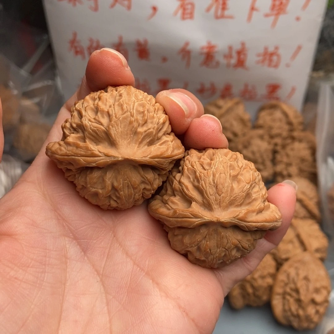 文玩核桃把件白*楼宫灯48