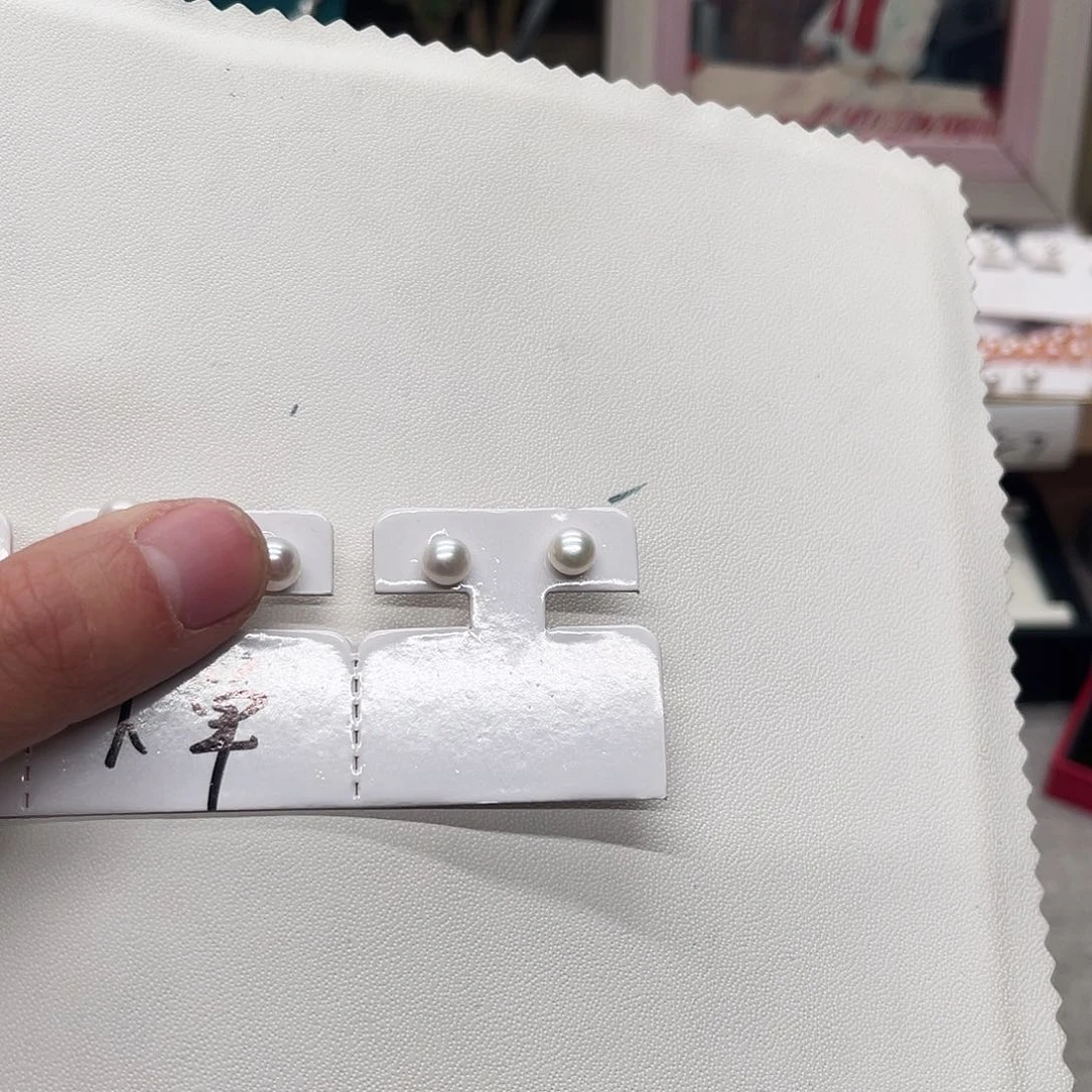 淡水珍珠耳饰银S925镶嵌笙****）