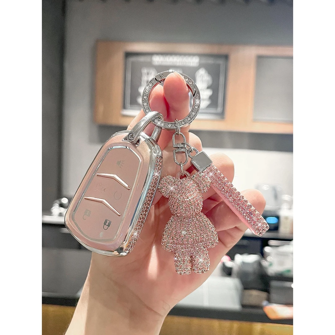 适用凯迪拉克XT5钥匙套XT4/XTS车XT6扣CT4/CT5/CT6/GT4高档全包壳