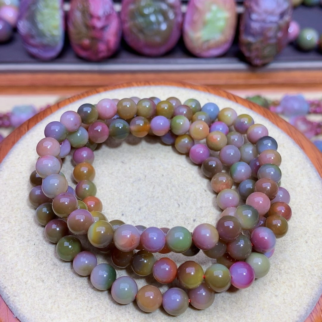 玛瑙手链未镶嵌盐源