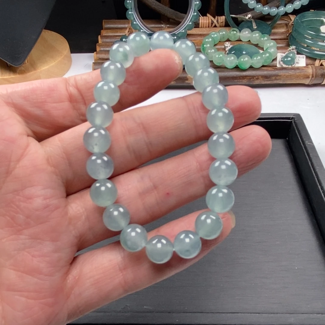 翡翠手串未镶嵌无*多样性发货其一卡8。23颗