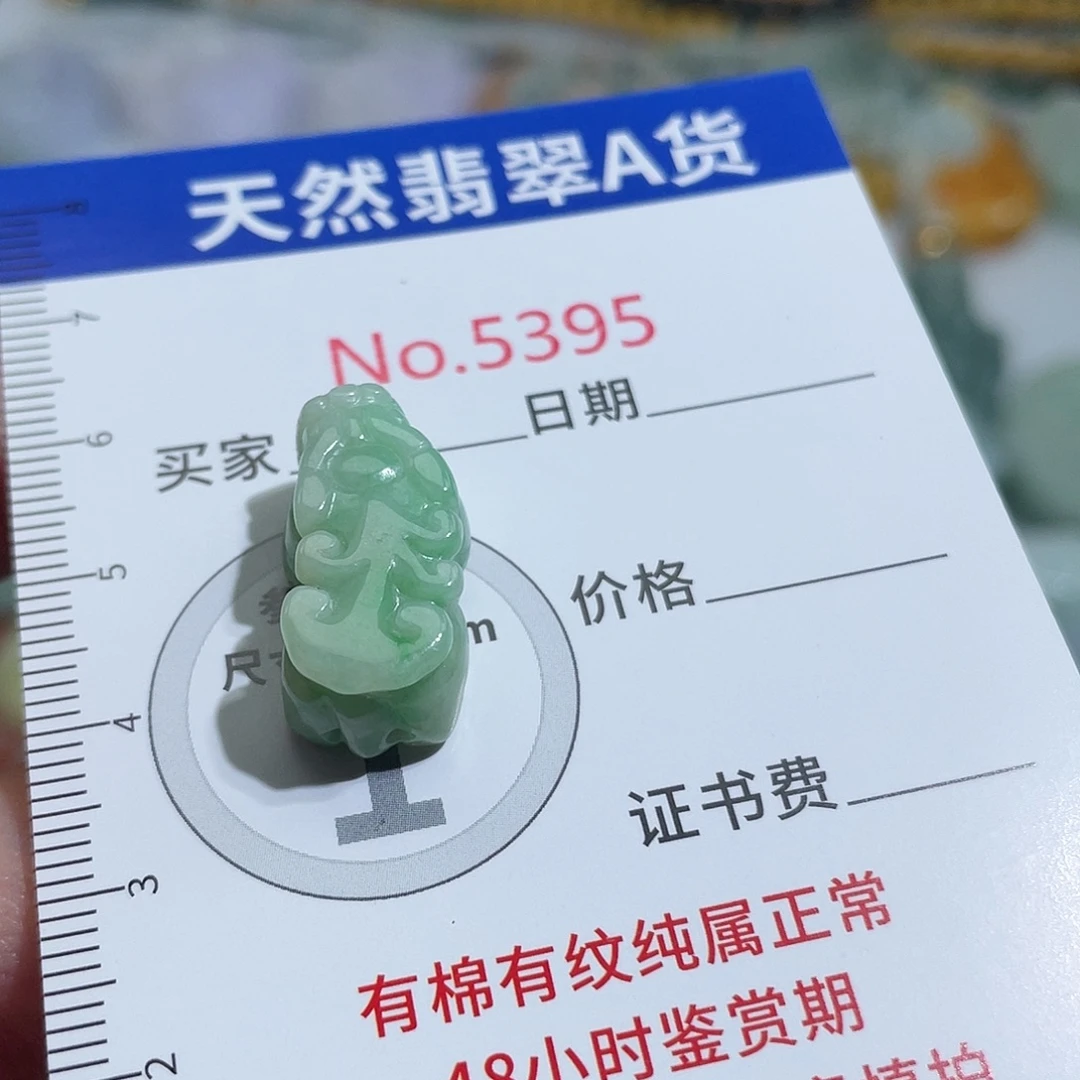翡翠未镶嵌挂件5395