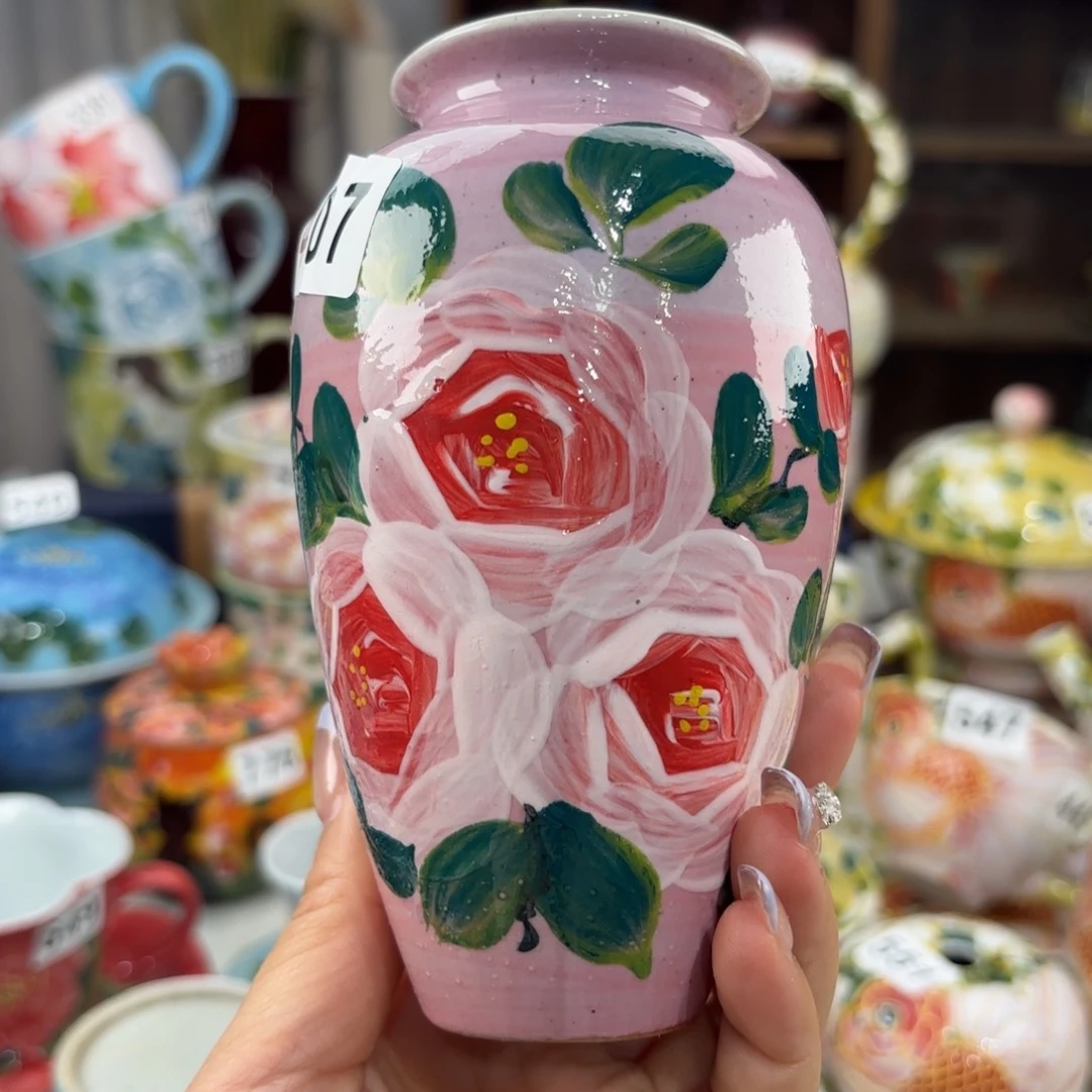 瓷片景德镇手绘高温釉下彩陶瓷茶具