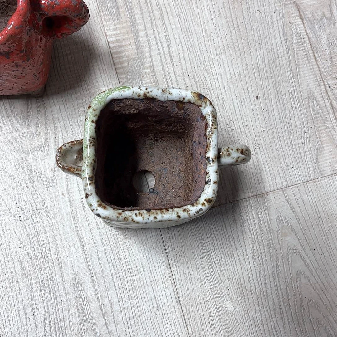 泥塑红*古镇炻陶花盆