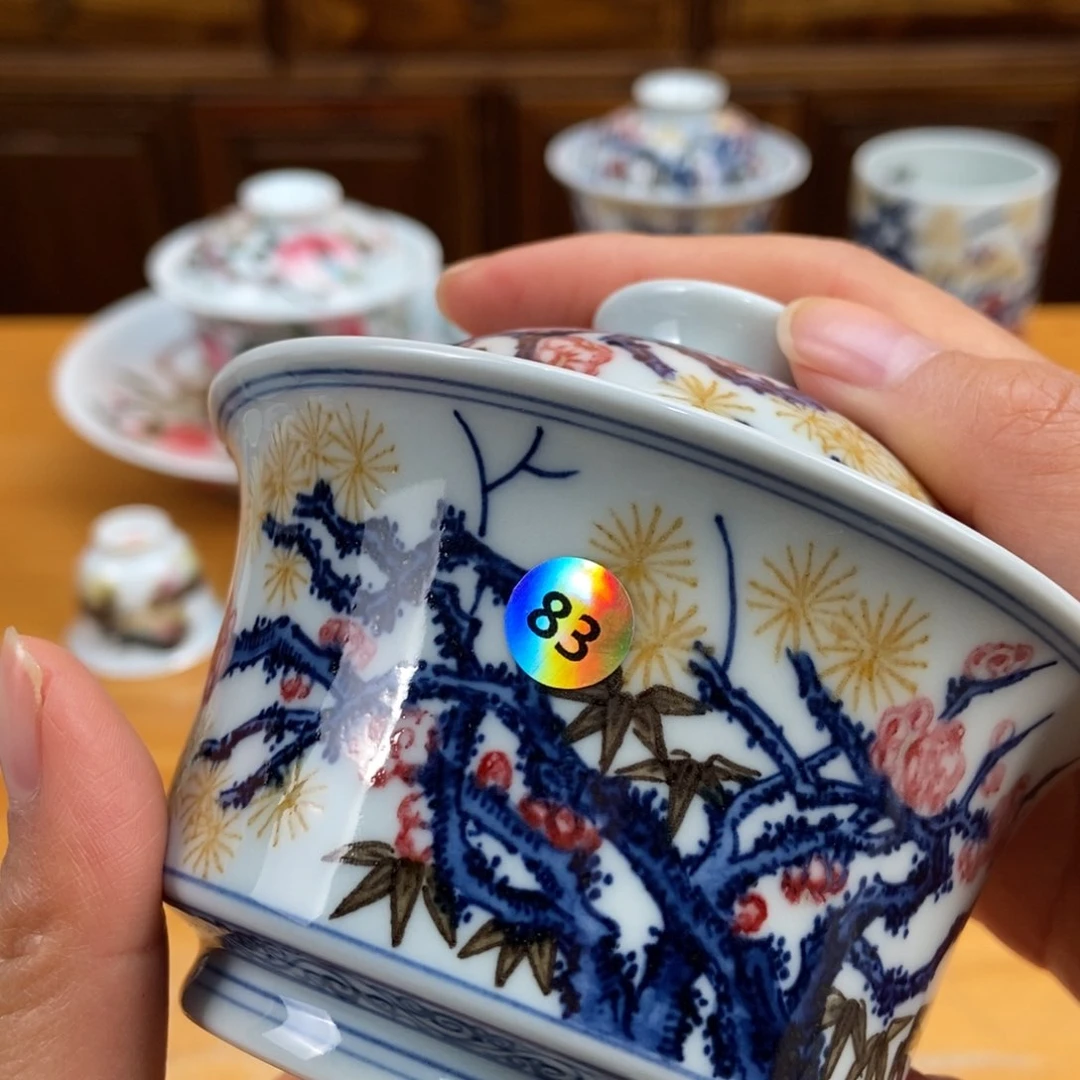 手绘现代茶具非古董