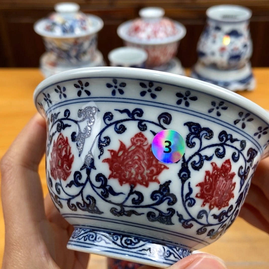 手绘现代茶具非古董
