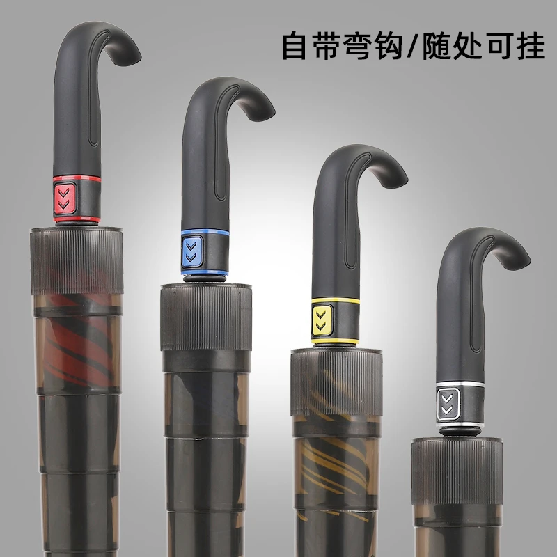 自带防水套雨伞加大高尔夫黑胶便携长柄自动遮阳晴雨两用商务雨伞