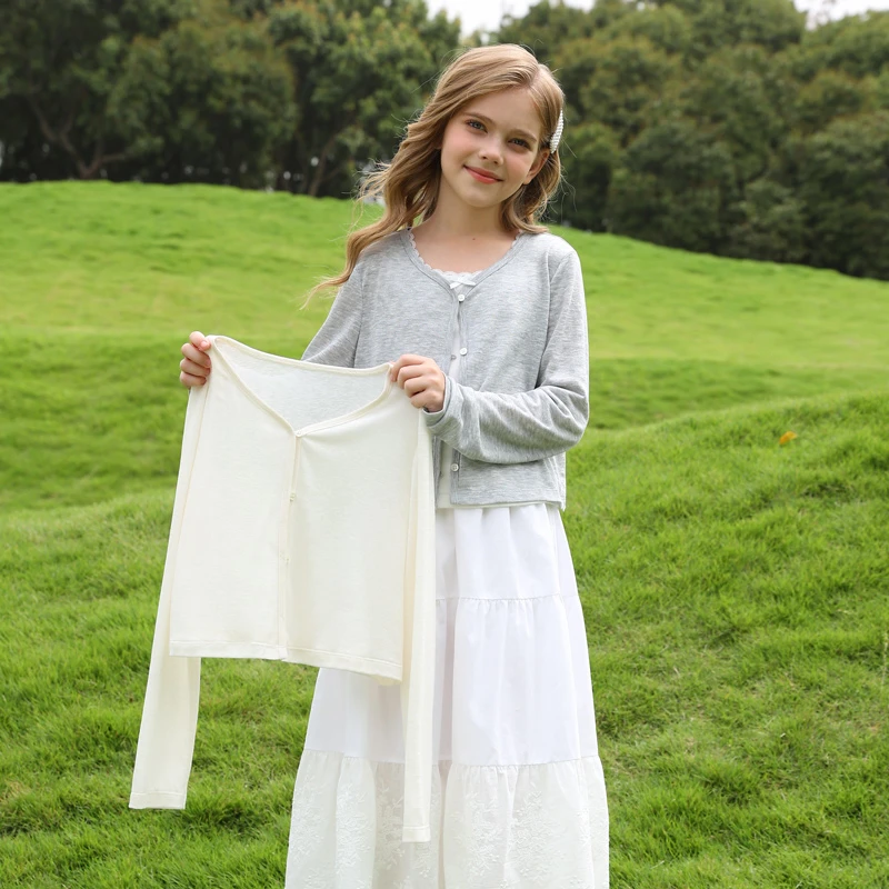 2021女童防晒外套儿童2025新款爆款夏季洋气薄款长袖针织开衫外穿