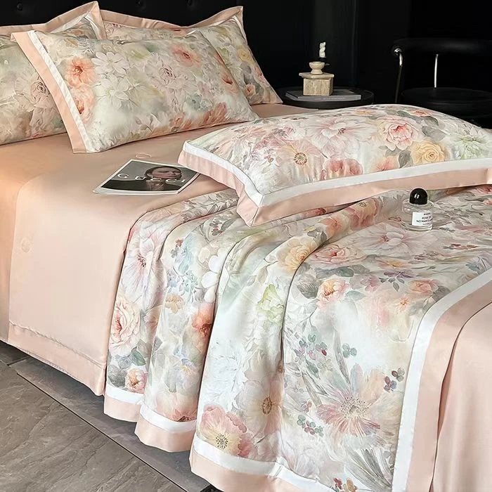 【好温馨专享】 高端精品印花天S夏被四件套-爱丽丝