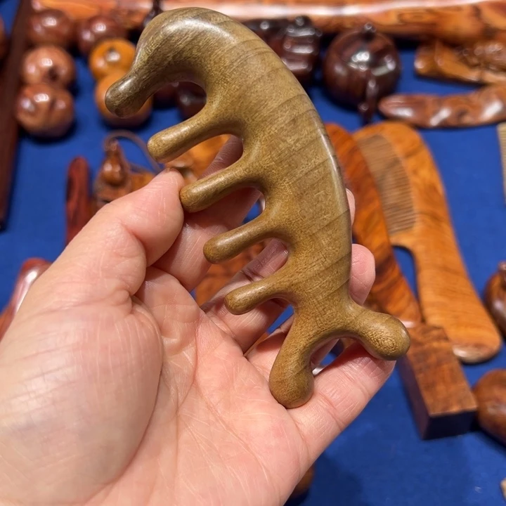 木金丝楠木小叶桢楠老料按摩梳11x4.5x1.9