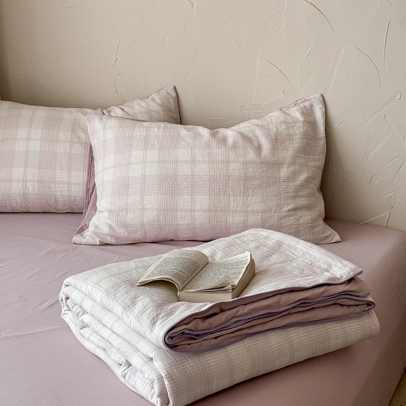 时屿时空-夏被全棉纯棉简约亲肤舒适夏凉被薄款可机洗空调被