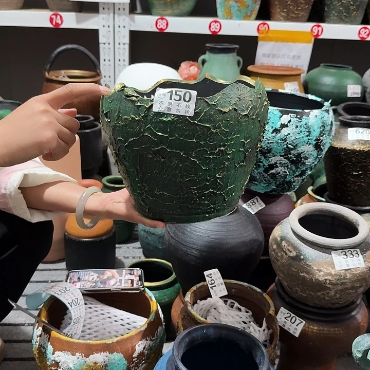 瑕疵金绿蛋壳150高度17口径20