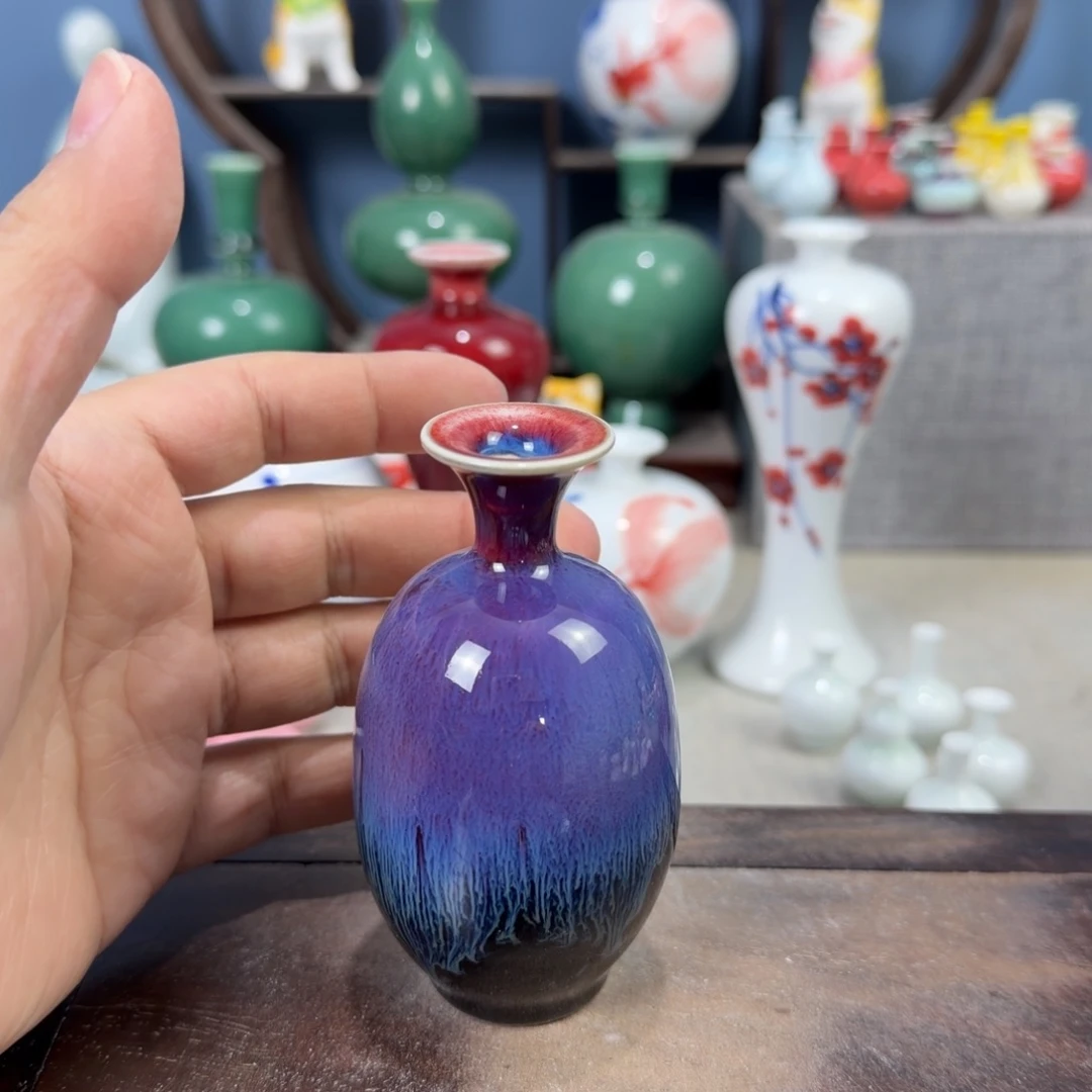 陶瓷手工小花器摆件