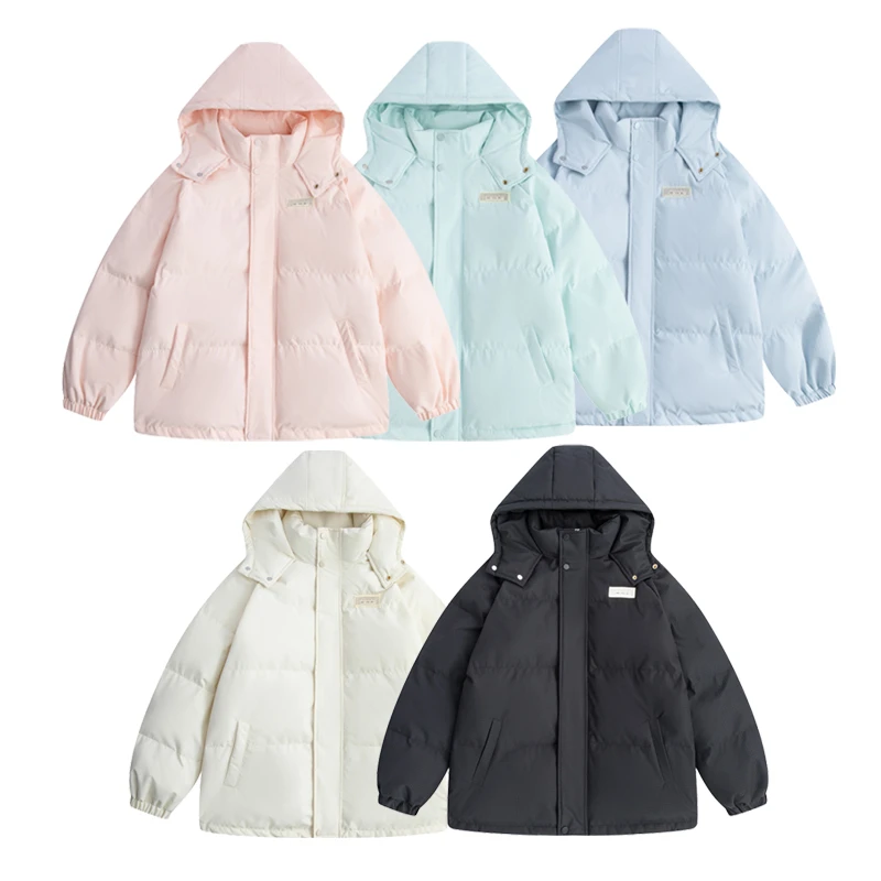 现货现发 2024冬季新款连帽定制面料宽松oversize棉衣棉服外套