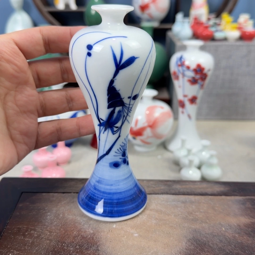 陶瓷手工小花器摆件