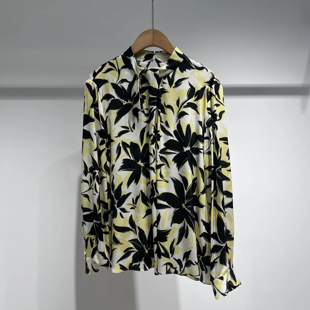 《钱老板臻选》新款时尚设计师款百搭通勤优雅上衣783427