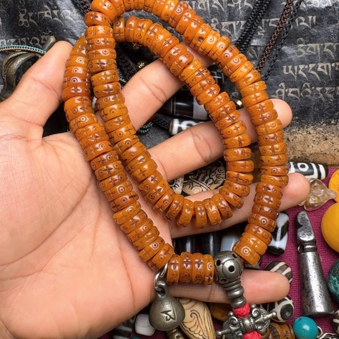 金刚菩提手串牦牛骨