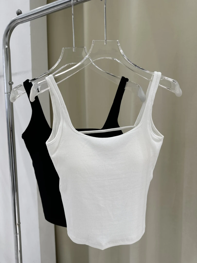 方领聚拢运动美背打底吊带背心舒适内衣女