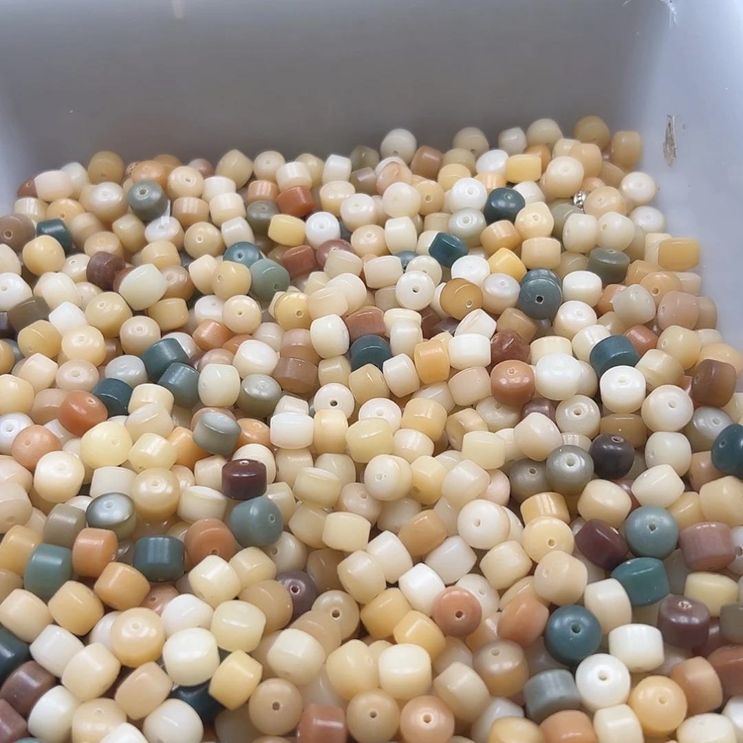 木***多菩提根/象牙果手串微瑕金轮1300颗