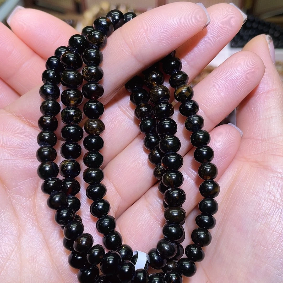 琥珀未镶嵌手串抚顺琥珀