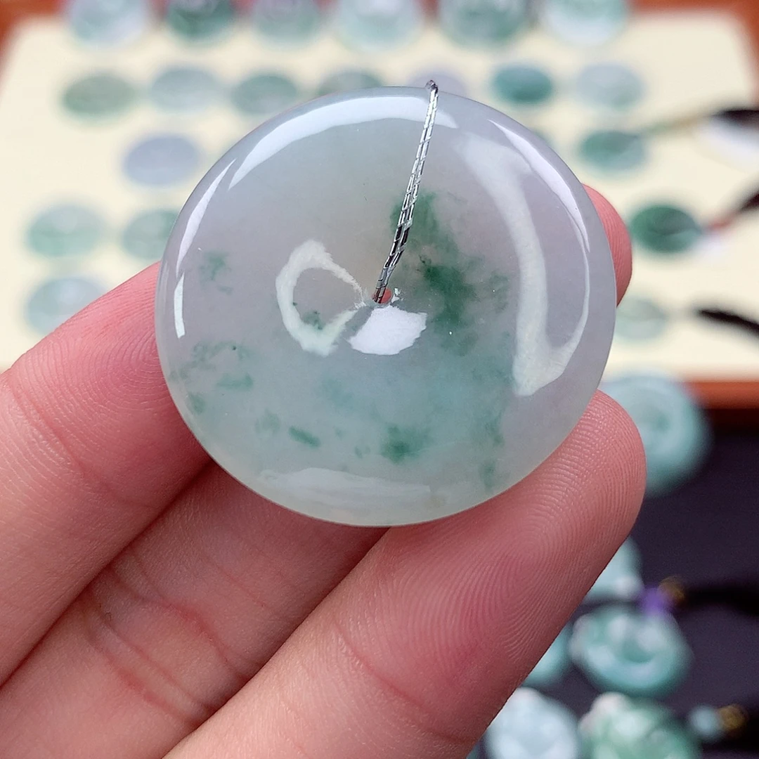 翡翠未镶嵌颈饰36 尺寸32.7-6