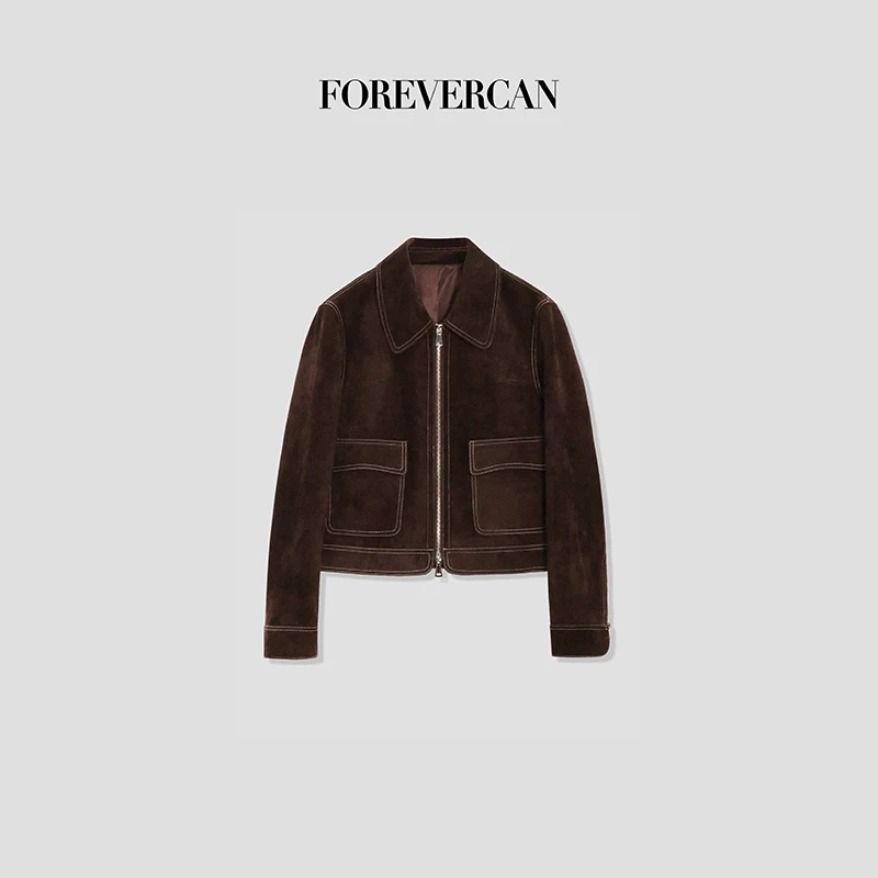 FOREVERCAN“佛罗伦萨”复古做旧风经典百搭夹克外套 SC22158