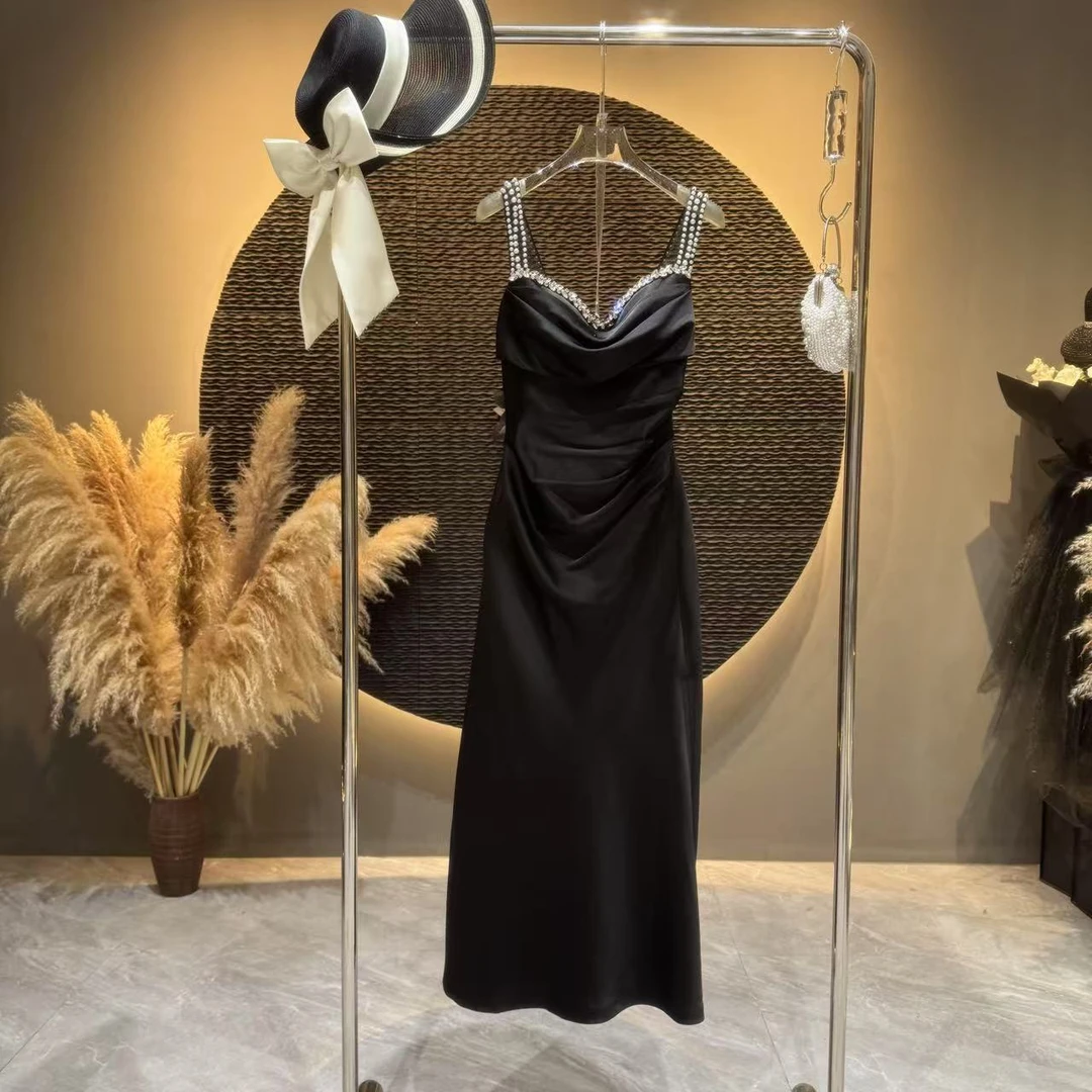 【大大专属】【赫本小姐】TF0047 高端轻奢气质吊带连衣裙