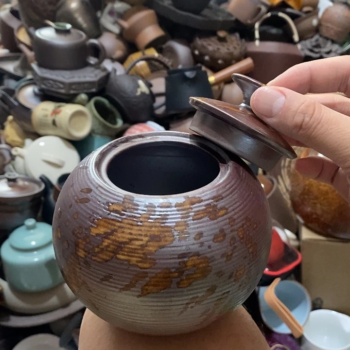 瓷片荷花的小尾巴都要带回来呢