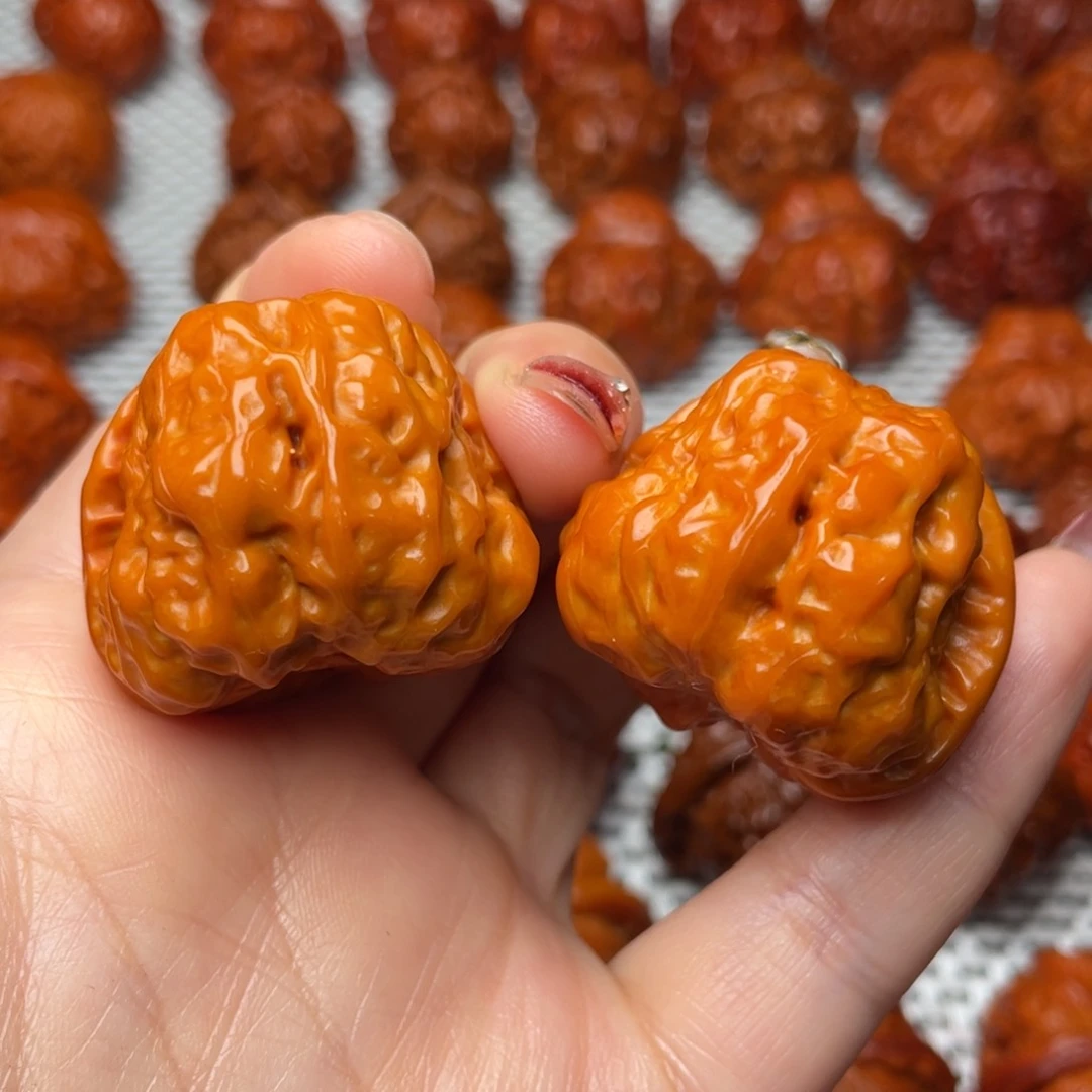 桃核吊坠文玩核桃 手把件 蛤蟆头 36