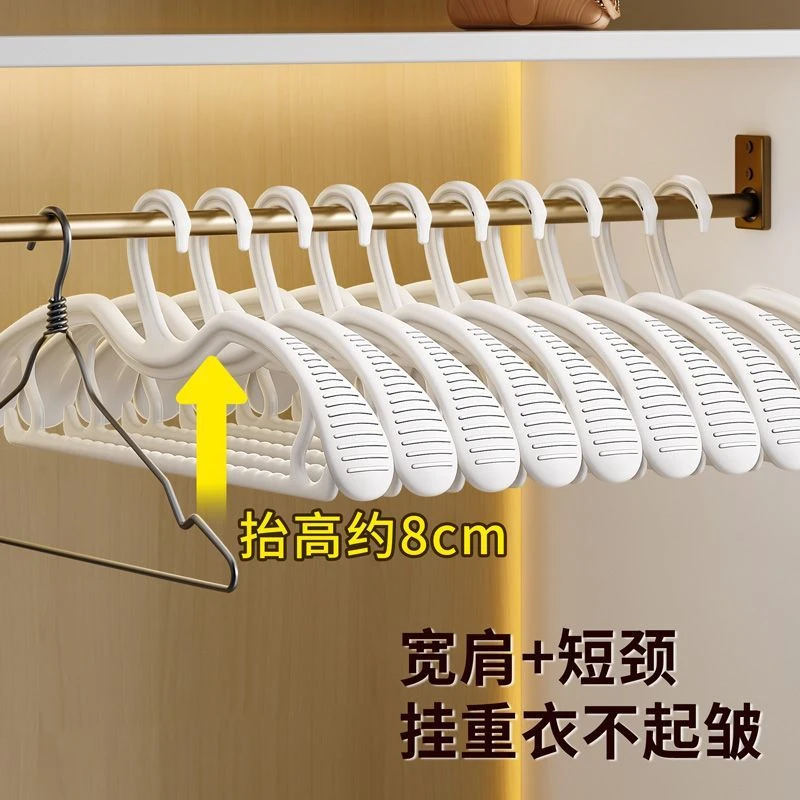 天鹅颈短颈衣架家用挂衣防鼓包无痕防肩角衣撑省空间缩脖子衣服架