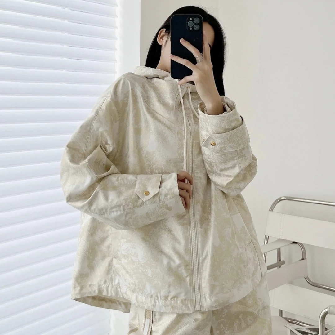 全新未使用 DIOR/迪奥 积分-388汤/P205741275/从林动物图案外套