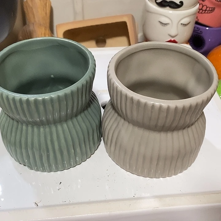 摆件陶盆有孔 瑕疵介意勿拍