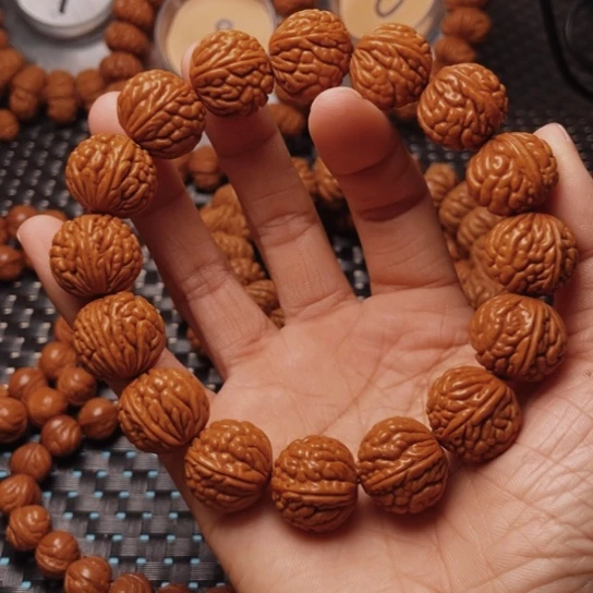 桃核手串龙纹桃核