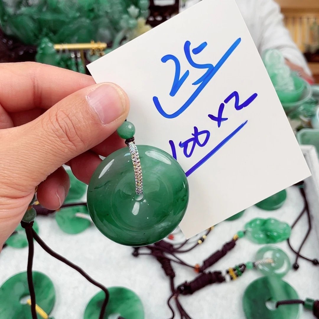 石英质玉平安扣未镶嵌?****