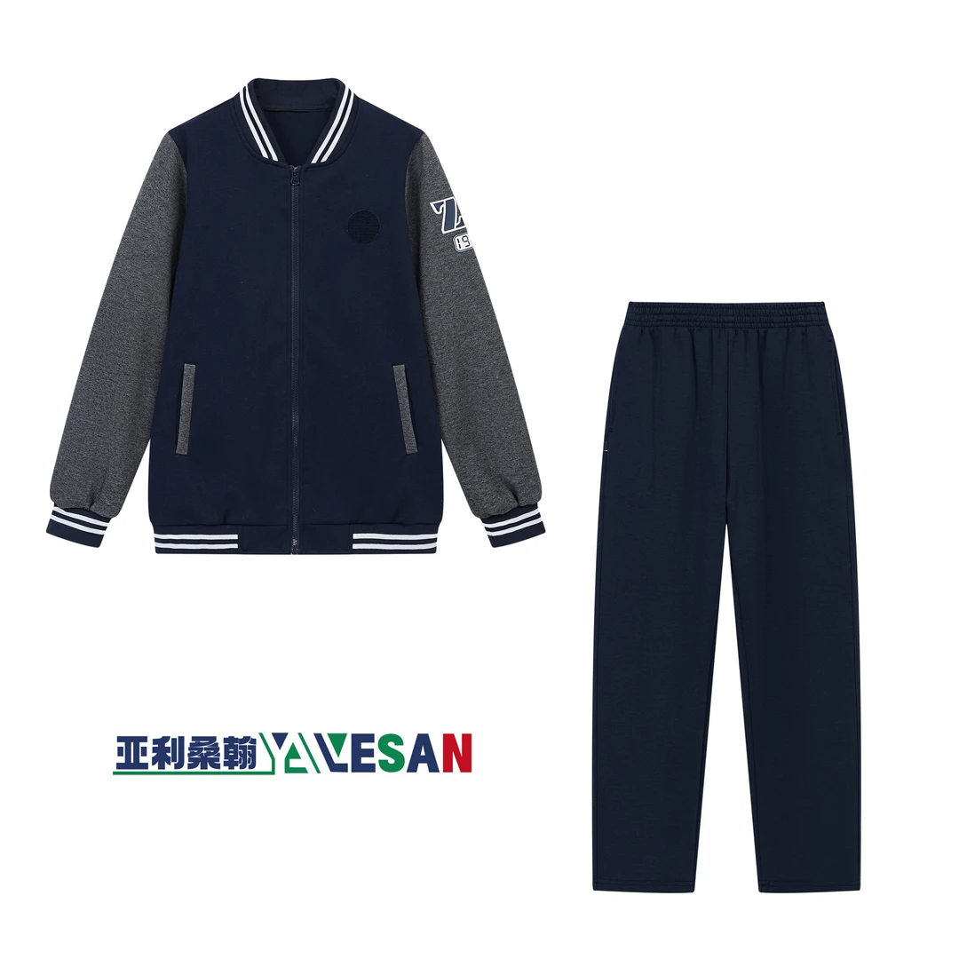 ZS011T南昌珠市学校春秋棒球服亚利桑翰上校服套装