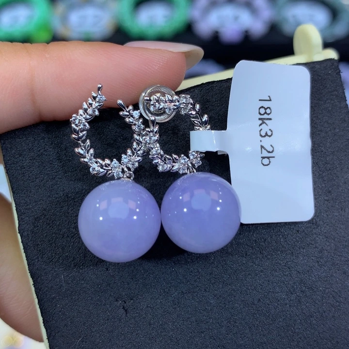 18K金镶嵌手链翡翠翡翠