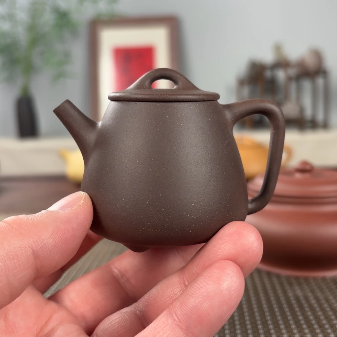 紫砂茶壶黄龙山原矿紫砂壶110