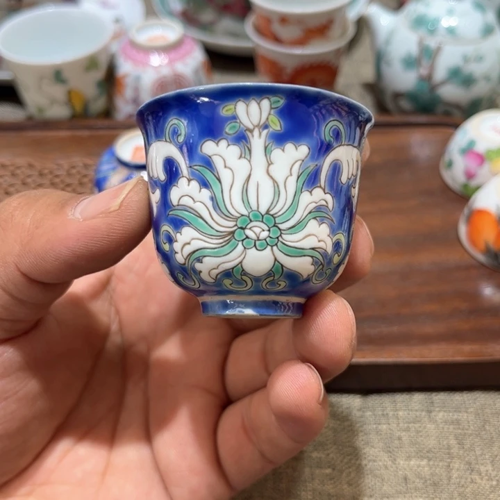 纯手绘精品盖碗杯