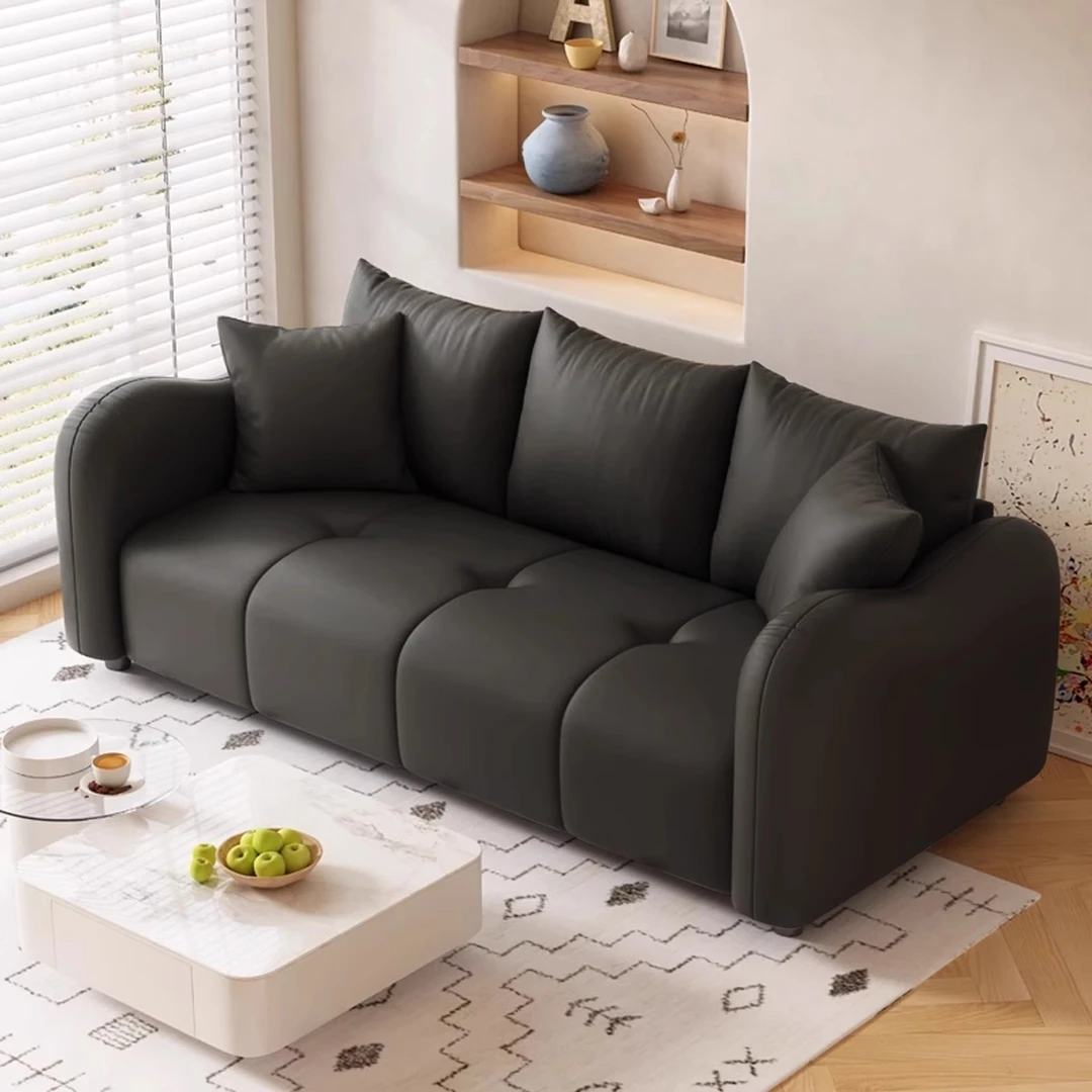 小户型沙发客厅轻奢布艺2025新款三双人直排简约现代猫抓皮小沙发