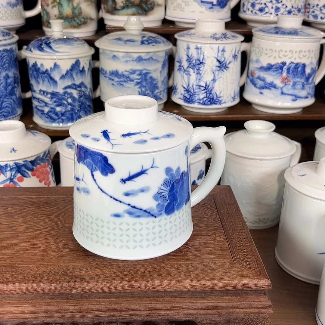 景德镇高温陶瓷办公杯