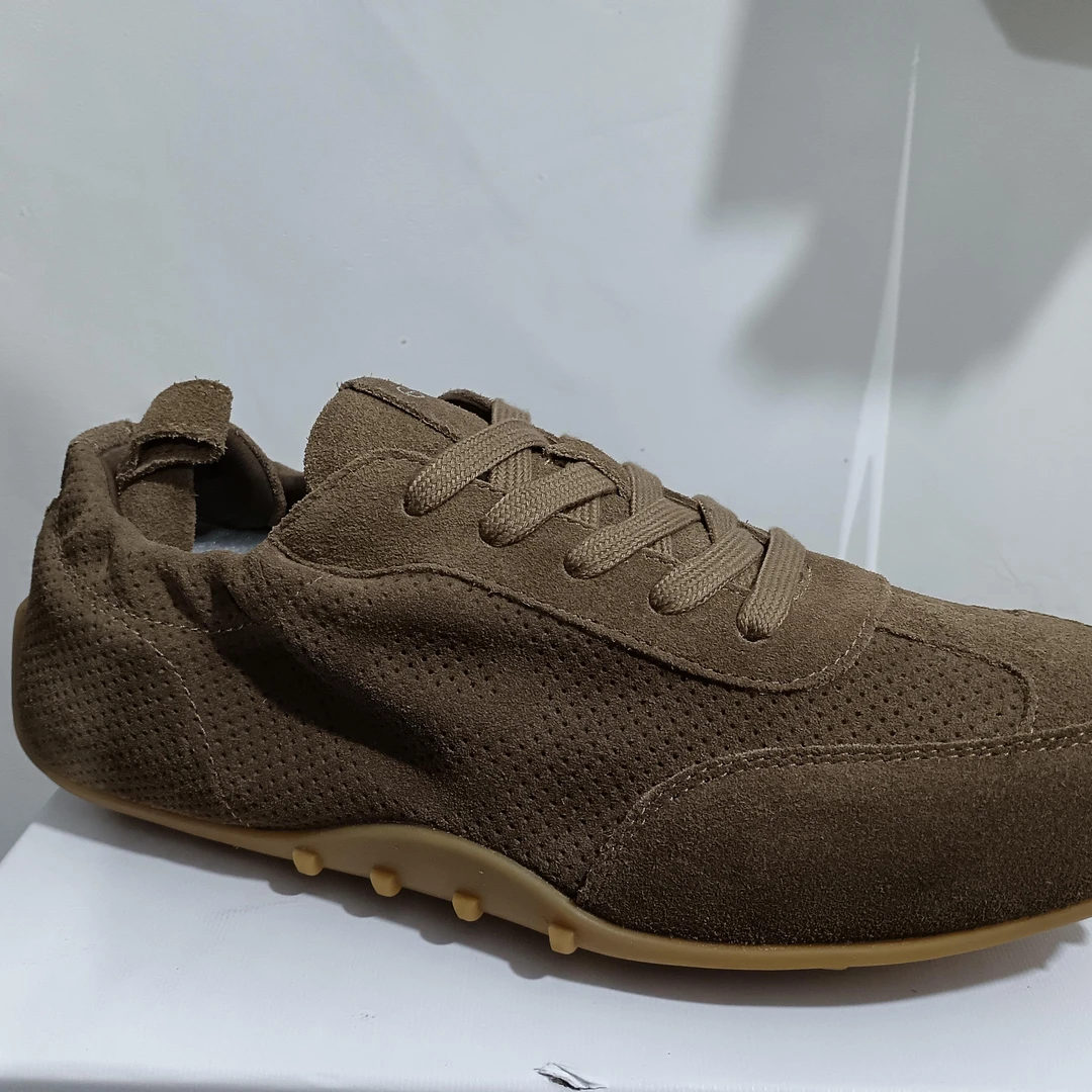 【老彭同学】【头层羊皮】欧美镂空透气休闲平底运动鞋MX927-3-01