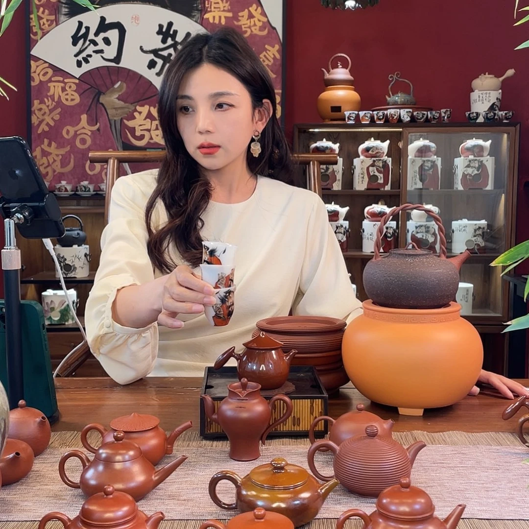 小***九紫砂茶壶全手工手拉壶