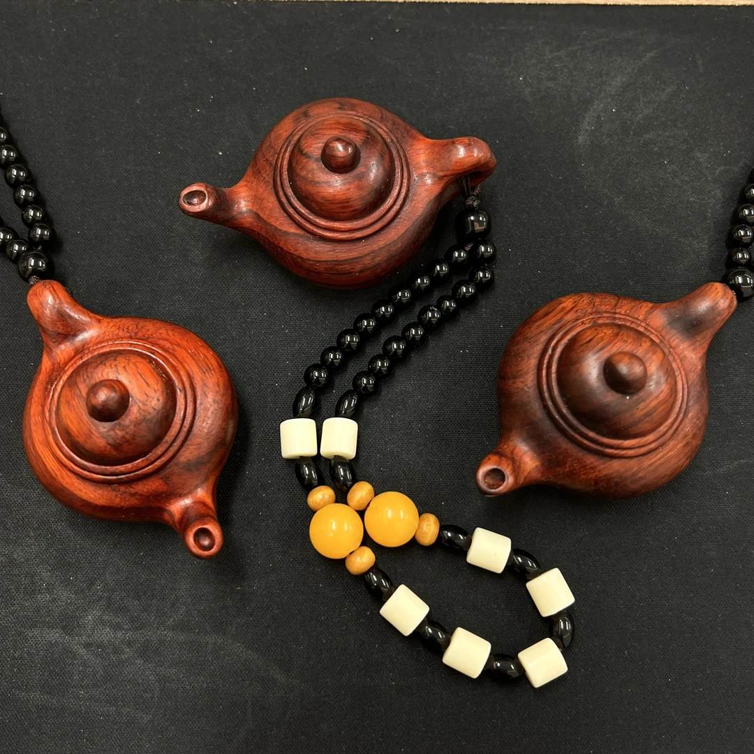 紫檀把把壶手把件*（多样性发一件）