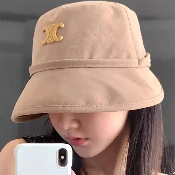 美得很 凯旋门太阳帽女春夏帽子帽遮阳帽大头围显脸小渔夫帽女士