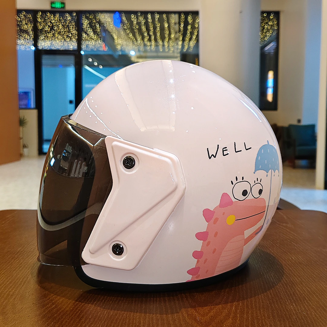 3c认证冬季电动车头盔可爱新国标电瓶车安全帽装备防风女款半盔