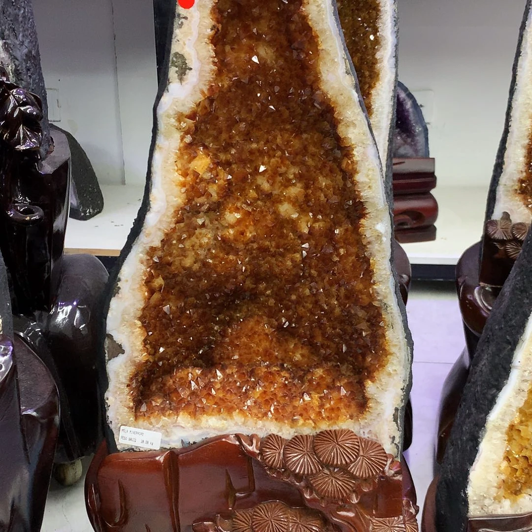 水晶未镶嵌大型摆件（非配饰）朱