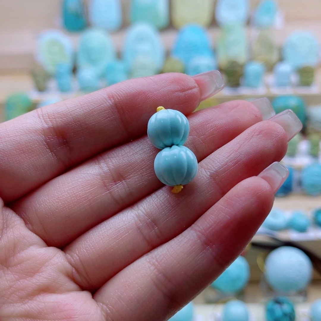 绿松石未镶嵌珠宝奇石11mm