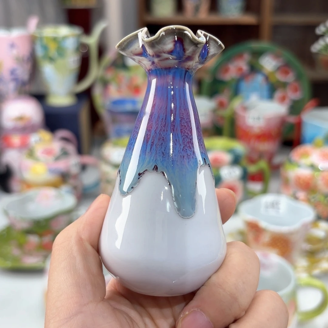 景德镇手绘高温釉下彩陶瓷茶具