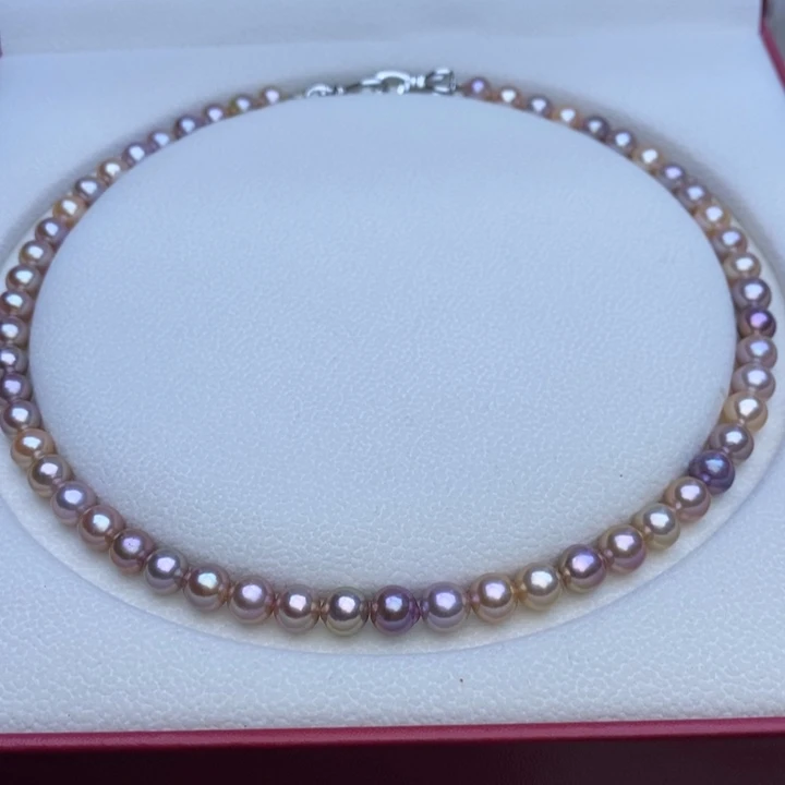 淡水珍珠项链未镶嵌7-8m